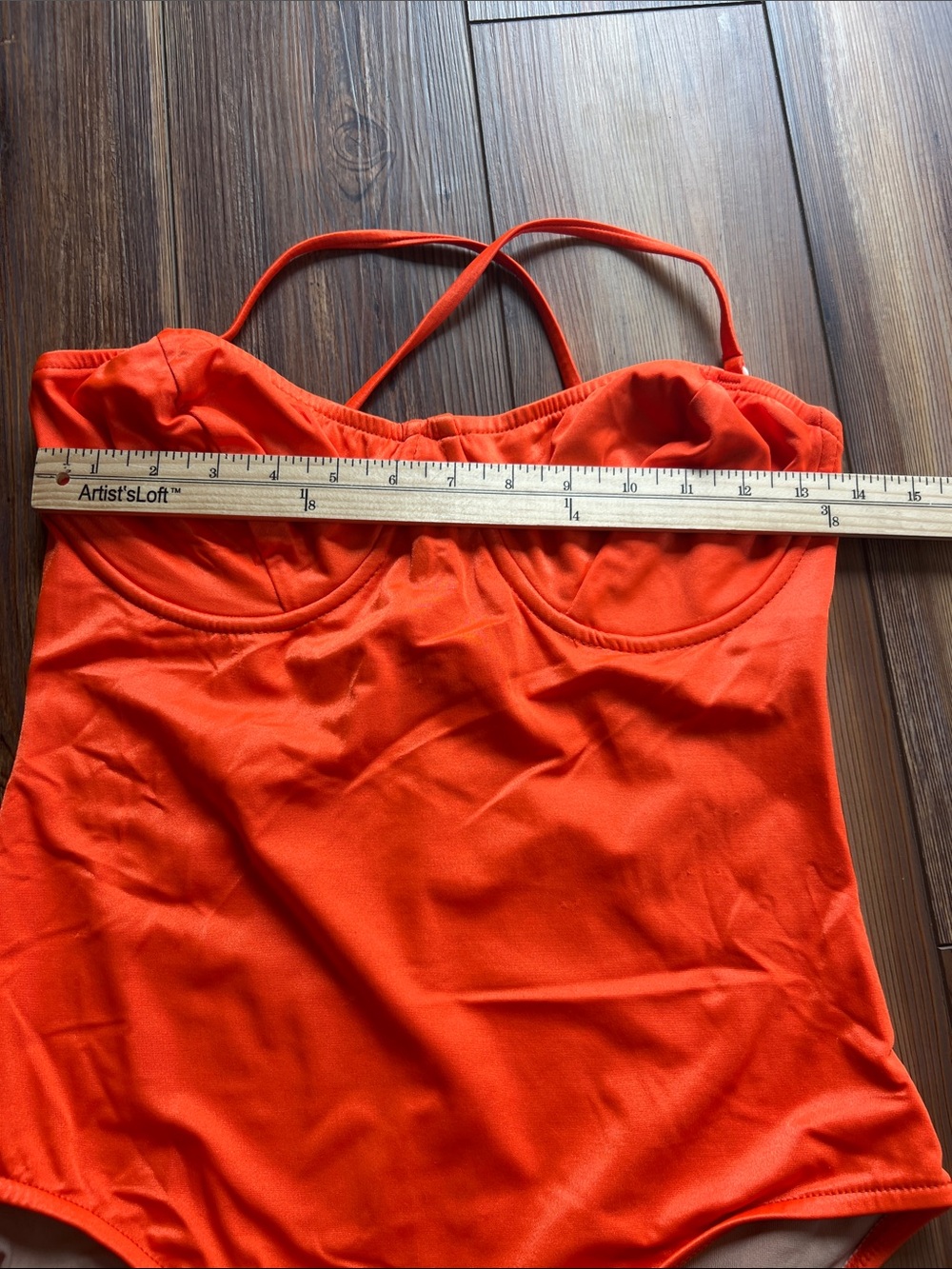 Avon Bright Orange One Piece Swimsuit - Picture 10 of 13